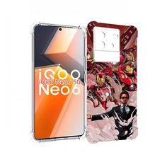 Чехол MyPads Тони-Старк-и-костюмы для Vivo iQoo Neo 6 5G