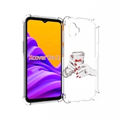 Чехол MyPads Любовный-стакан для Samsung Galaxy Xcover Pro 2