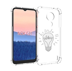 Чехол MyPads лампочка-с-идеей для Nokia C21
