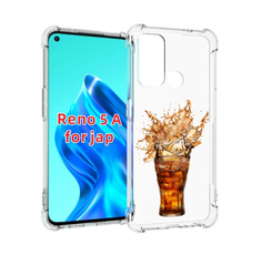 Чехол MyPads Кола-в-стакане для Oppo Reno 5A