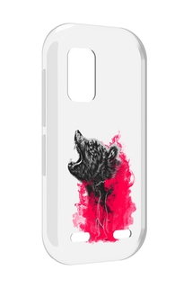Чехол MyPads медведь в дымке для UleFone Armor X10 / X10 Pro