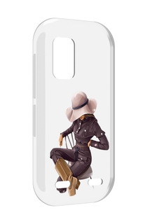 Чехол MyPads загадочная-девушка-в-костюме женский для UleFone Armor X10 / X10 Pro