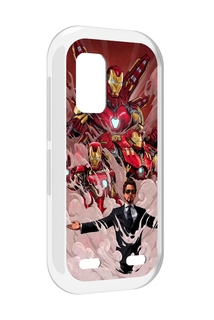Чехол MyPads Тони-Старк-и-костюмы для UleFone Armor X10 / X10 Pro