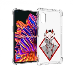 Чехол MyPads девушка в маске япония для Samsung Galaxy Xcover Pro 1