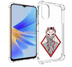 Чехол MyPads девушка в маске япония для OPPO A17