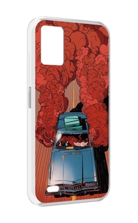 Чехол MyPads машина мчится с дымком для UMIDIGI Bison 1