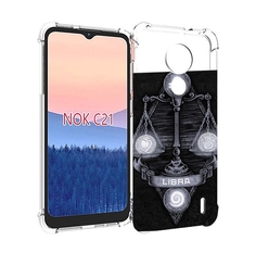 Чехол MyPads знак зодиака весы 2 для Nokia C21