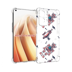 Чехол MyPads мини-роботы для OPPO Reno7 Pro 5G