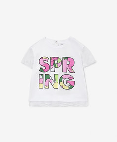 Футболка детская Gulliver Baby 12331GBC1204, цвет белый, размер 86