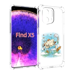 Чехол MyPads Счастливый чемодан для Oppo Find X5