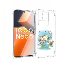 Чехол MyPads Счастливый чемодан для Vivo iQoo Neo 6 5G