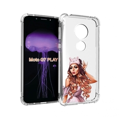 Чехол MyPads девушка-с-маской-для-сна женский для Motorola Moto G7 Play