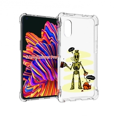 Чехол MyPads прикольный робот для Samsung Galaxy Xcover Pro 1