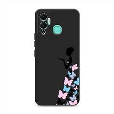 Чехол Awog 3101752-1 для Infinix Hot 12 Play "Платье из бабочек"