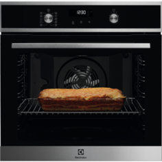 Встраиваемый электрический духовой шкаф Electrolux EOF6P70X серебристый, черный