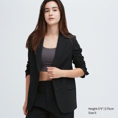 Пиджак женский UNIQLO 456074COL09 черный M (доставка из-за рубежа)