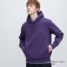 Толстовка мужская UNIQLO 455395COL76 фиолетовая 2XS (доставка из-за рубежа)