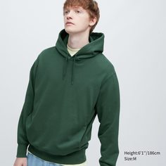 Толстовка мужская UNIQLO 455395COL58 зеленая XS (доставка из-за рубежа)