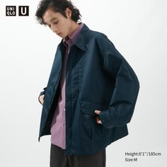Ветровка мужская UNIQLO 457986COL67 синяя M (доставка из-за рубежа)