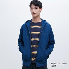 Толстовка мужская UNIQLO 455400COL68 синяя L (доставка из-за рубежа)