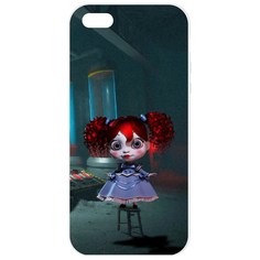 Чехол-накладка Софт Хаги Ваги - Кукла Поппи для iPhone 5/5s белая Krutoff