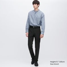 Брюки мужские UNIQLO 455486COL09 черные 40/34 (доставка из-за рубежа)