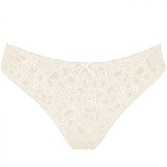 Кружевные трусики-бразилиана Amy S кремовый Pretty Polly