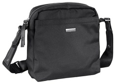 Сумка кросс-боди BUGATTI Contratempo, чёрная, нейлон, 19,5х9х20 см, 2,5 л 49824701