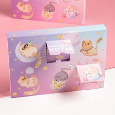 Набор носков "Космо-котики" 6 пар, 16-18 см Nobrand