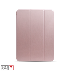 Чехол-книжка для планшета iPad Pro 11 (2020/2018) розовое золото с силиконовой основой Case Place