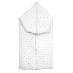 Конверт-одеяло для новорожденных Baby Nice Сердечки от 0-6 мес, хлопок 100%, голубой