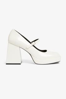Туфли женские Monki 0996890 белые 37 RU (доставка из-за рубежа)