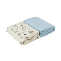 Комплект пеленок для новорожденных Baby Nice, трикотаж, 90х120 см, 2 шт, голубой