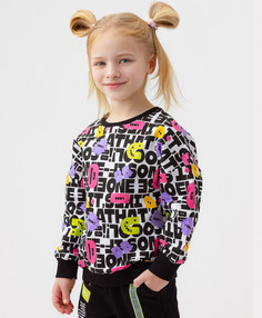 Свитшот детский Button Blue 123BBGMC16110025, цвет мультицвет, размер 122