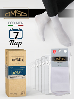 Комплект носков мужских Omsa SNL-541750 белых 39-41