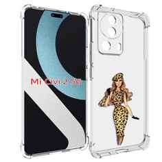 Чехол MyPads леопардовое платье женский для Xiaomi Civi 2