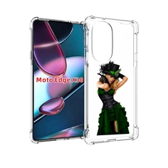 Чехол MyPads девушка-в-модном-длинном-платье женский для Motorola Moto Edge X30
