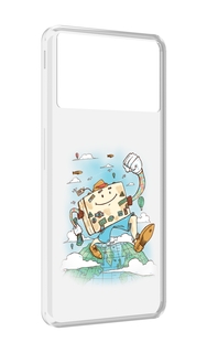 Чехол MyPads Счастливый чемодан для ZTE Nubia Z40S Pro