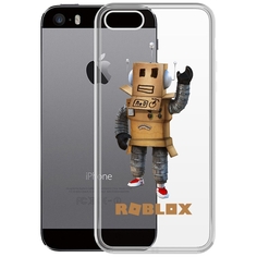 Чехол-накладка Krutoff Clear Case Roblox-Мистер Робот для iPhone 5/5s