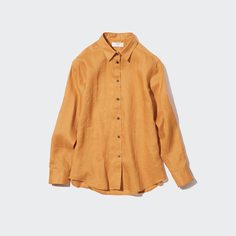 Рубашка женская UNIQLO 446845COL22 оранжевая 2XS (доставка из-за рубежа)