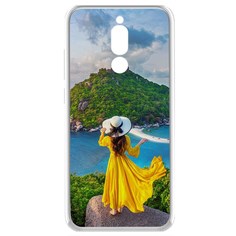 Чехол-накладка Krutoff Clear Case Платье летнее женское для Xiaomi Redmi 8