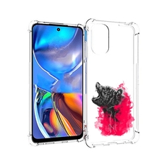 Чехол MyPads медведь в дымке для Motorola Moto E32