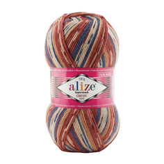 Пряжа ALIZE Superwash Comfort Socks, 100г, 420м (SW шерсть, полиамид) (7841), 5 мотков