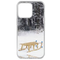 Чехол-накладка Krutoff Clear Case Санки для iPhone 14 Pro Max