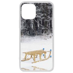 Чехол-накладка Krutoff Clear Case Санки для iPhone 12 Pro