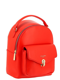 Рюкзак женский David Jones 6630-CMDD красный, 26х23х11 см
