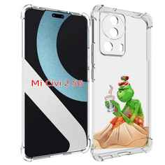 Чехол MyPads Гринч-в-платье для Xiaomi Civi 2