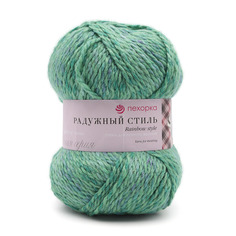 Пряжа Пехорка Радужный стиль, 100г, 200м (шерсть, акрил) (1140 М), 5 мотков