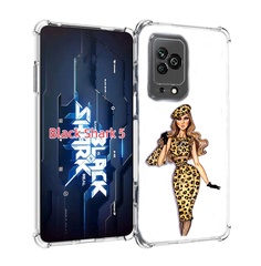 Чехол MyPads леопардовое платье женский для Xiaomi Black Shark 5