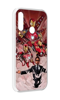 Чехол MyPads Тони-Старк-и-костюмы для Lenovo Z6 Pro Youth Edition / Z6 Pro Lite